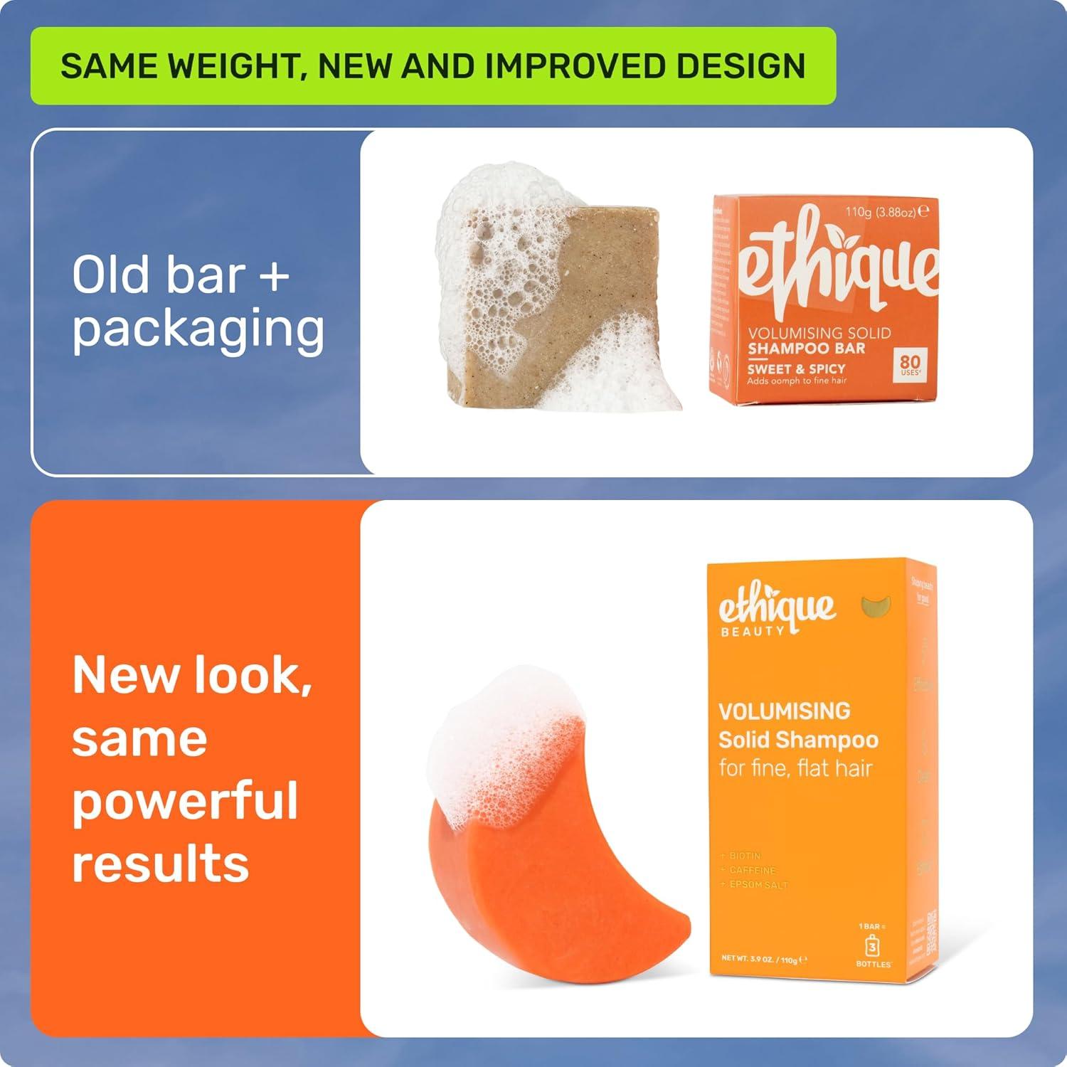 image:imageEthique Volumizing Shampoo Bar with Biotin for thin fine hair PlasticFree Vegan CrueltyFree 388 oz Formerly Sweet amp Spicy