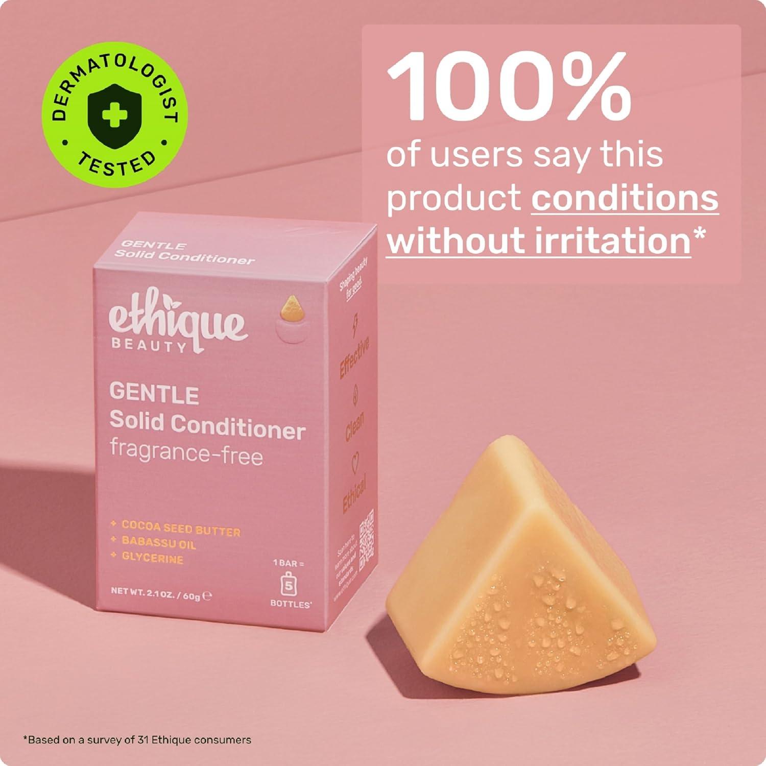 image:imageVolumizing Conditioner Bar with Biotin for thin fine hair PlasticFree Vegan CrueltyFree 212 ozGentle Unscented Conditioner Bar