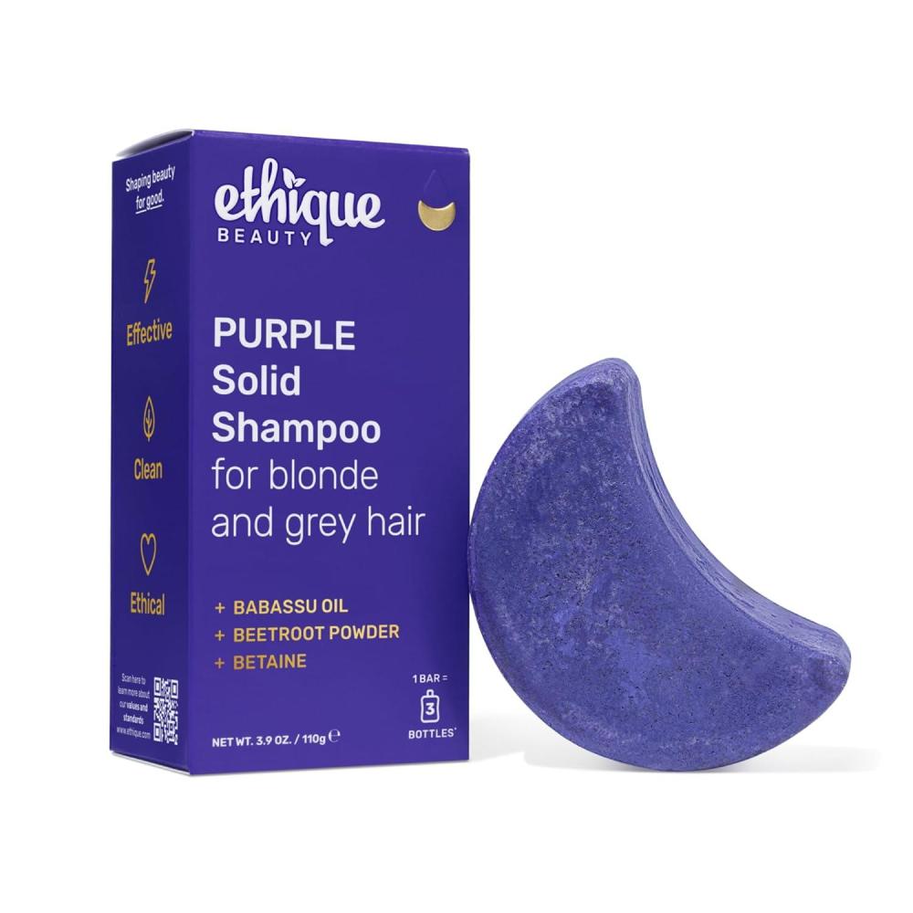 image:imageEthique Scalp Health Shampoo Bar for itchy dry flaky scalps with Oatmeal PlasticFree Vegan CrueltyFree 388 oz Formerly Heali KiwiPurple Shampoo Bar