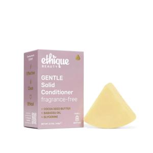 Volumizing Conditioner Bar with Biotin for thin, fine hair – Plastic-Free, Vegan, Cruelty-Free, 2.12 oz(Gentle Unscented Conditioner Bar)