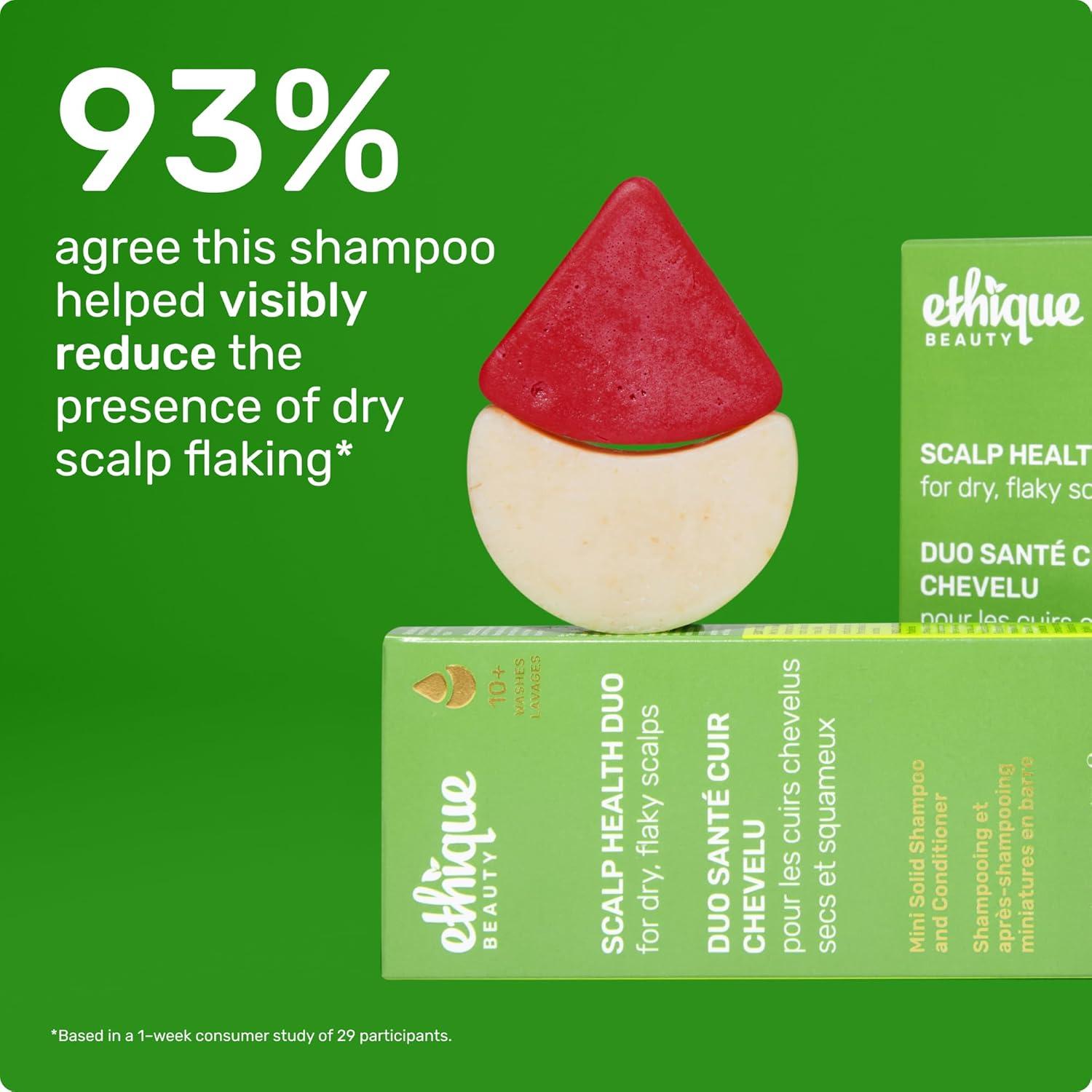 image:imageEthique Beauty Mini Sampler Solid Shampoo amp Conditioner Bar Set Scalp Health Shampoo for itchy dry flaky scalps with Oatmeal PlasticFree CrueltyFree Vegan Travel Size 2 PackScalp Health Solid Shampoo Everyday Conditioner