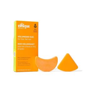 Ethique Beauty Mini Sampler Solid Shampoo & Conditioner Bar Set – Scalp Health Shampoo for itchy, dry, flaky scalps with Oatmeal – Plastic-Free, Cruelty-Free, Vegan – Travel Size – 2 Pack(Volumizing Solid Shampoo & Condiotioner)